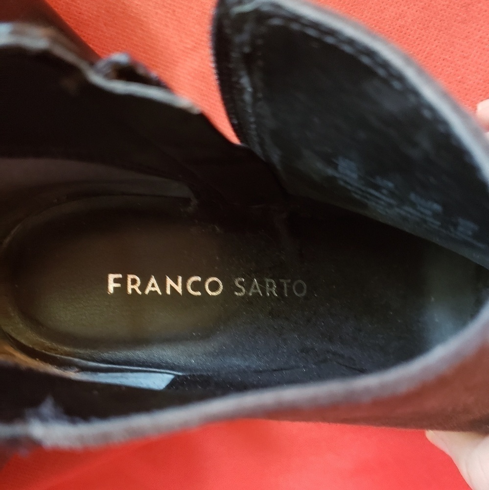 Franco Sarto Emelina gray black ankle boots. - Picture 2 of 5
